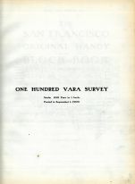 Scale Page, San Francisco 1909 Block Book - Surveys of Fifty Vara - One Hundred Vara - South Beach - Mission